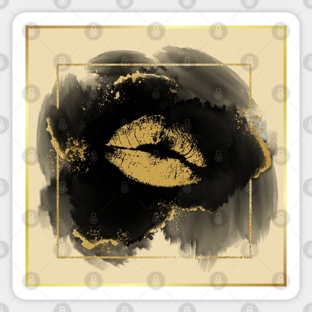 GOLDEN KISSES Sticker by BE UNIQUE BY SHANIQUE